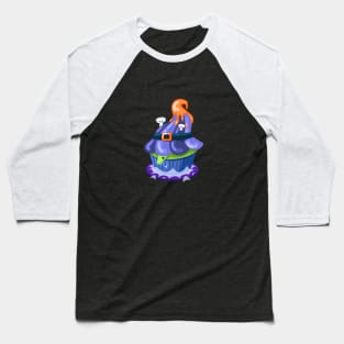 Halloween Bat Cake Baseball T-Shirt